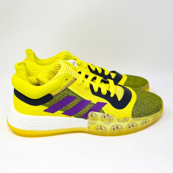 adidas Marquee Boost Low Yellow Purple G27743 sz 9 - Picture 2 of 8